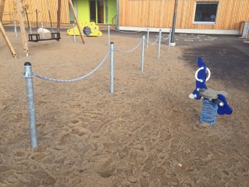 juoksuesteaita ketjulla